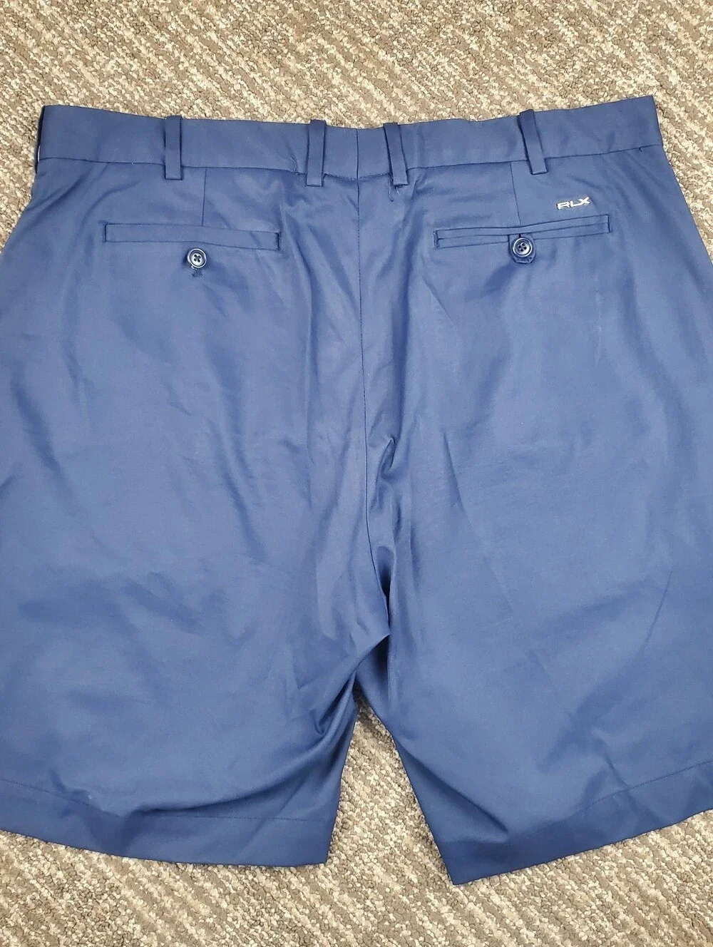 RLX Ralph Lauren Golf Shorts Blue Performance Stretch Size 36 Chino